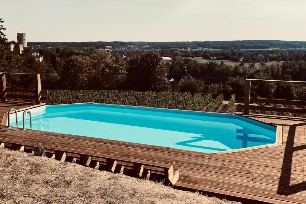 Maison Vue Panoramique Depuis Le Coteau De 시농 외부 사진