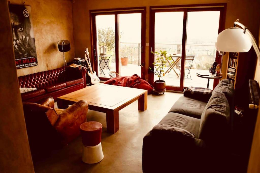Maison Vue Panoramique Depuis Le Coteau De 시농 외부 사진