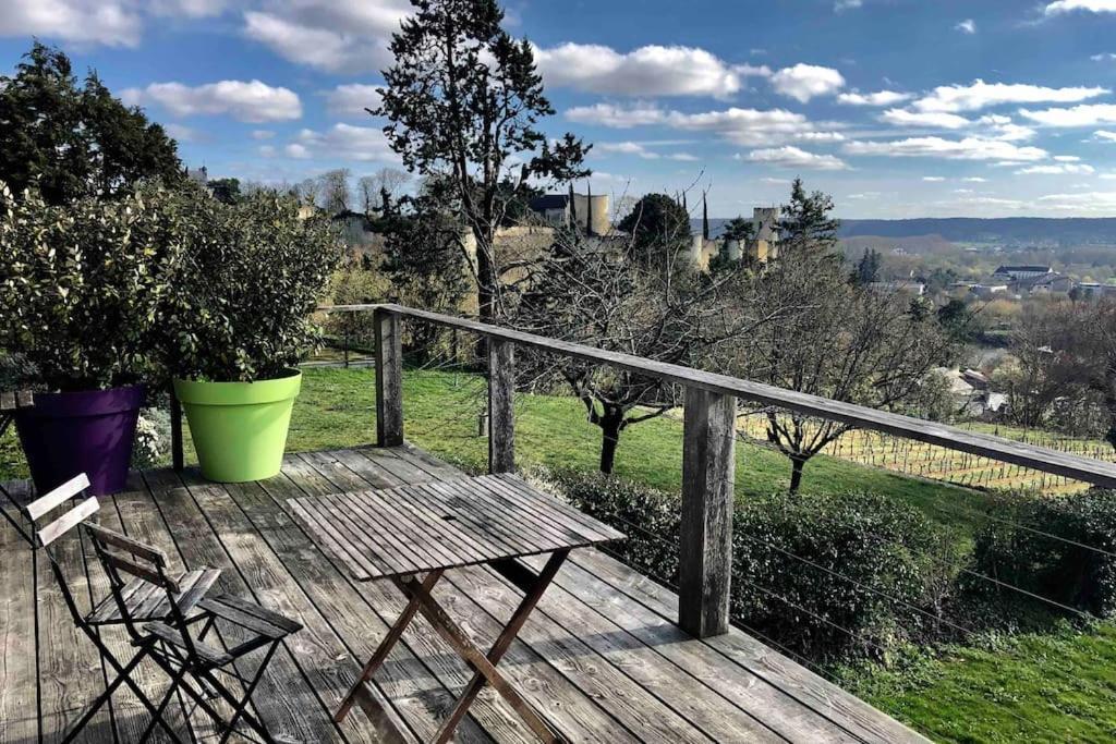 Maison Vue Panoramique Depuis Le Coteau De 시농 외부 사진